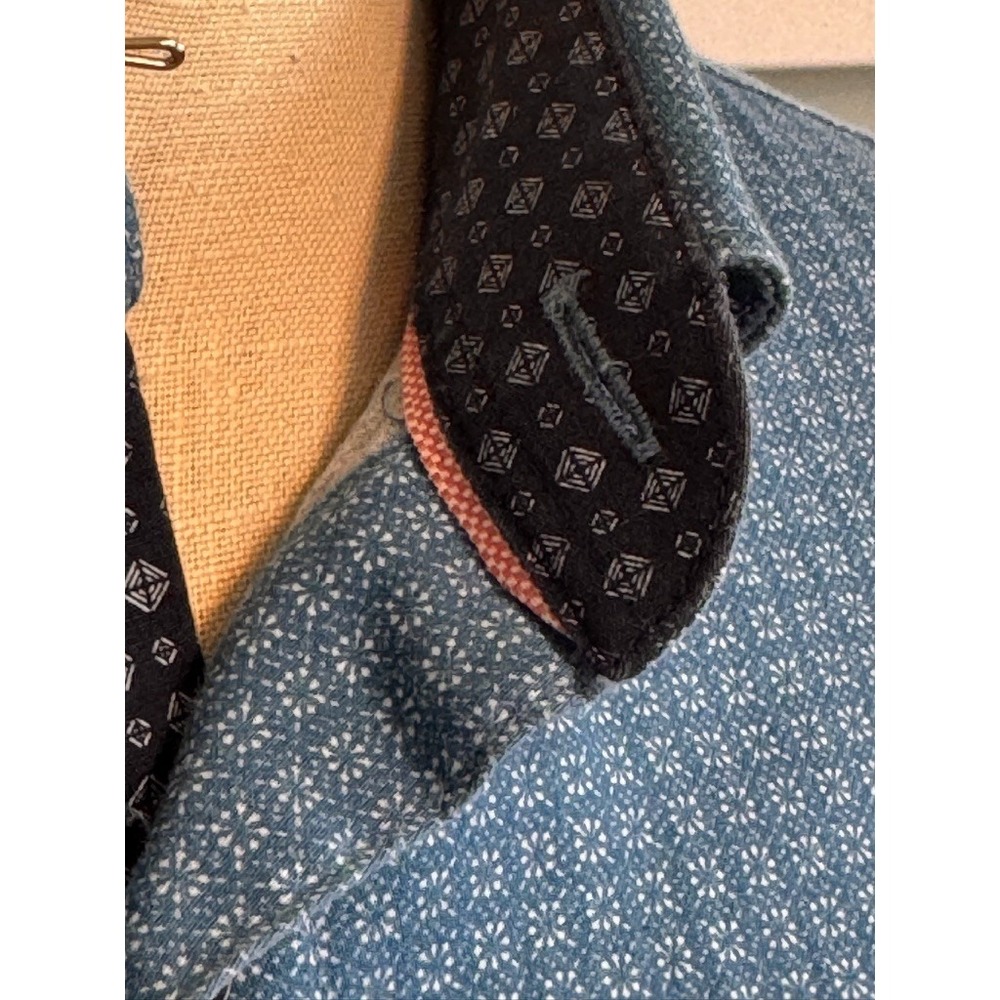 Ted Baker London Button Down Shirt Mens 6/XL Blue Longsleeve Button Down - Picture 3 of 16